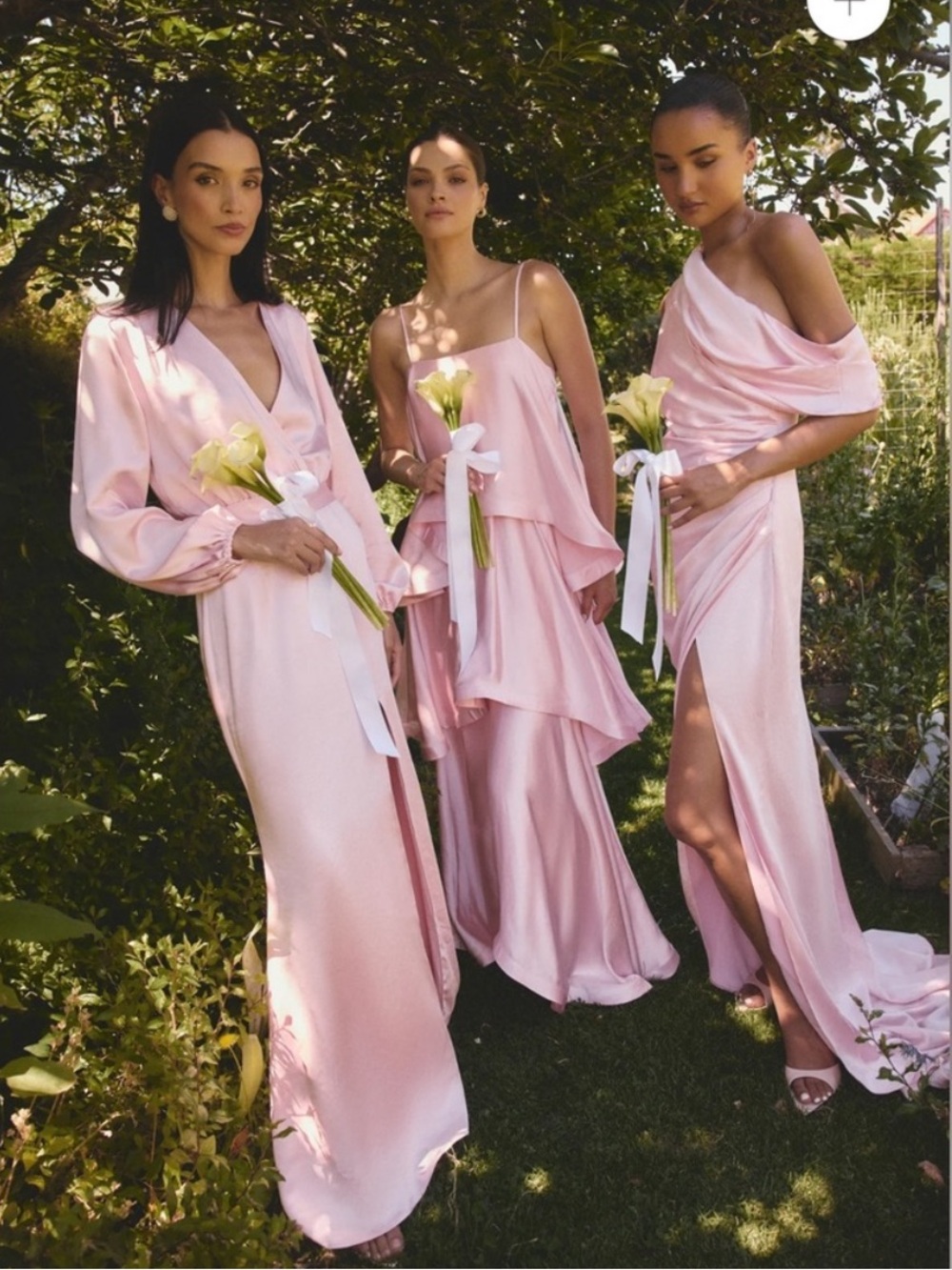 elliatt tilly pale pink tiered oversized ruffle flared maxi gown dress small NEW - Picture 13 of 14